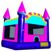 Pink and Purple Dream Castle Moonbounce